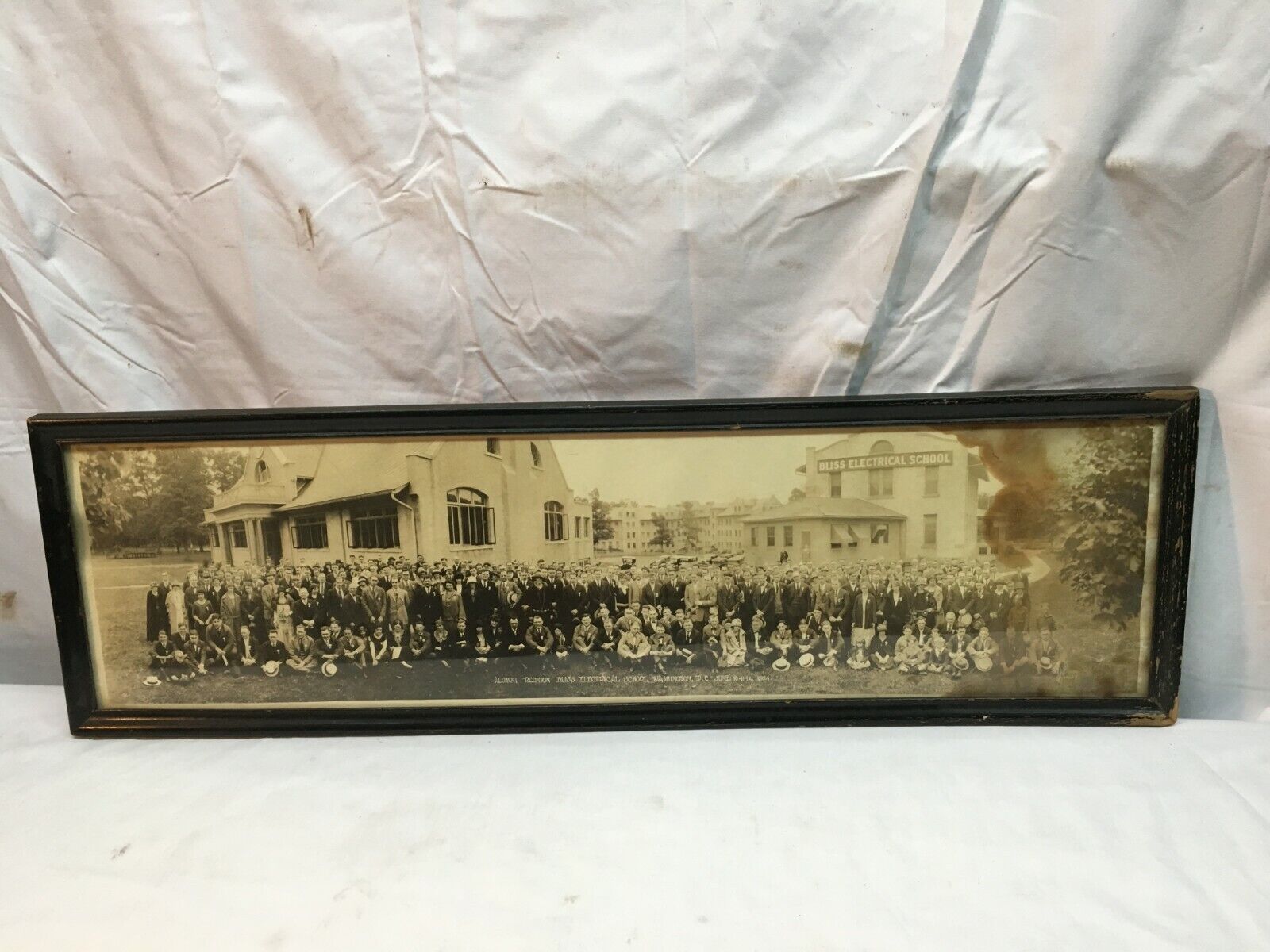 The Bliss Electrical School Photo In Frame Washington D.C. 1924 Alumni Reunion
