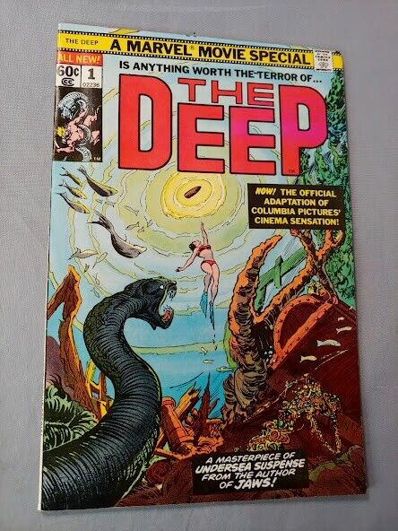 The Deep Marvel Comics #1 1977 Movie Adaptation VF+ High Grade