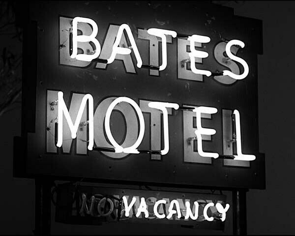 Psycho 1960 Alfred Hitchcock classic Bates Motel Vacancy sign 24x30 inch poster