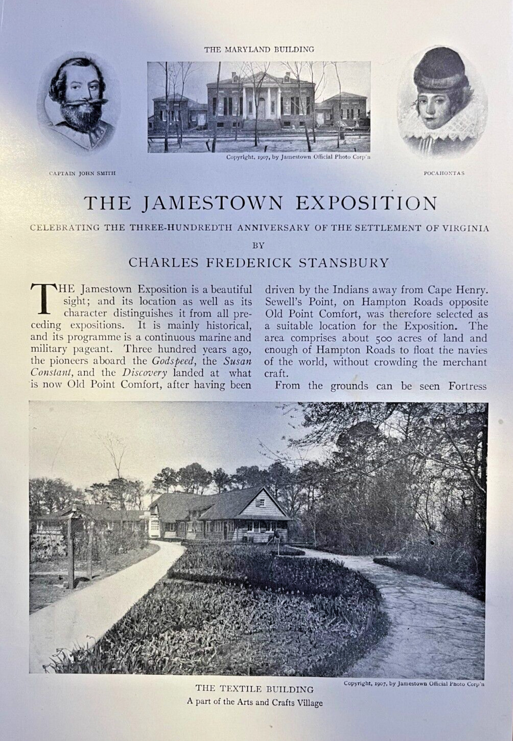1907 Jamestown Exposition Hampton Roads Virginia illustrated