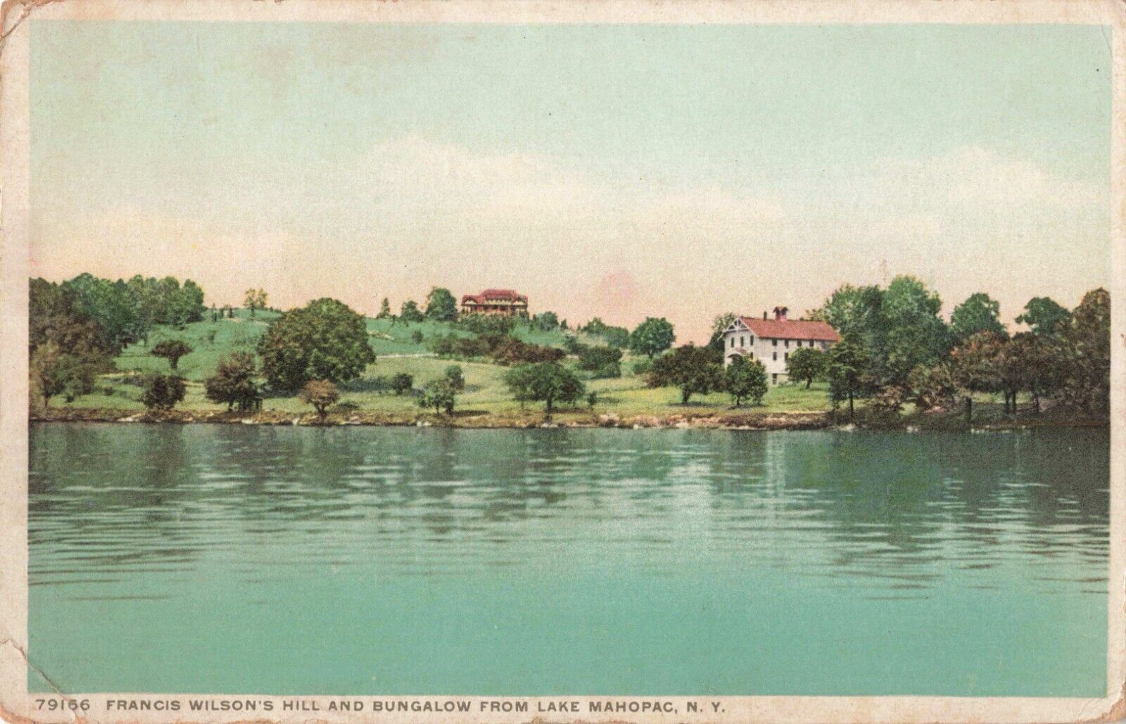 Francis Wilson\'s Hill & Bungalow Lake Mahopac New York NY 1912 Postcard