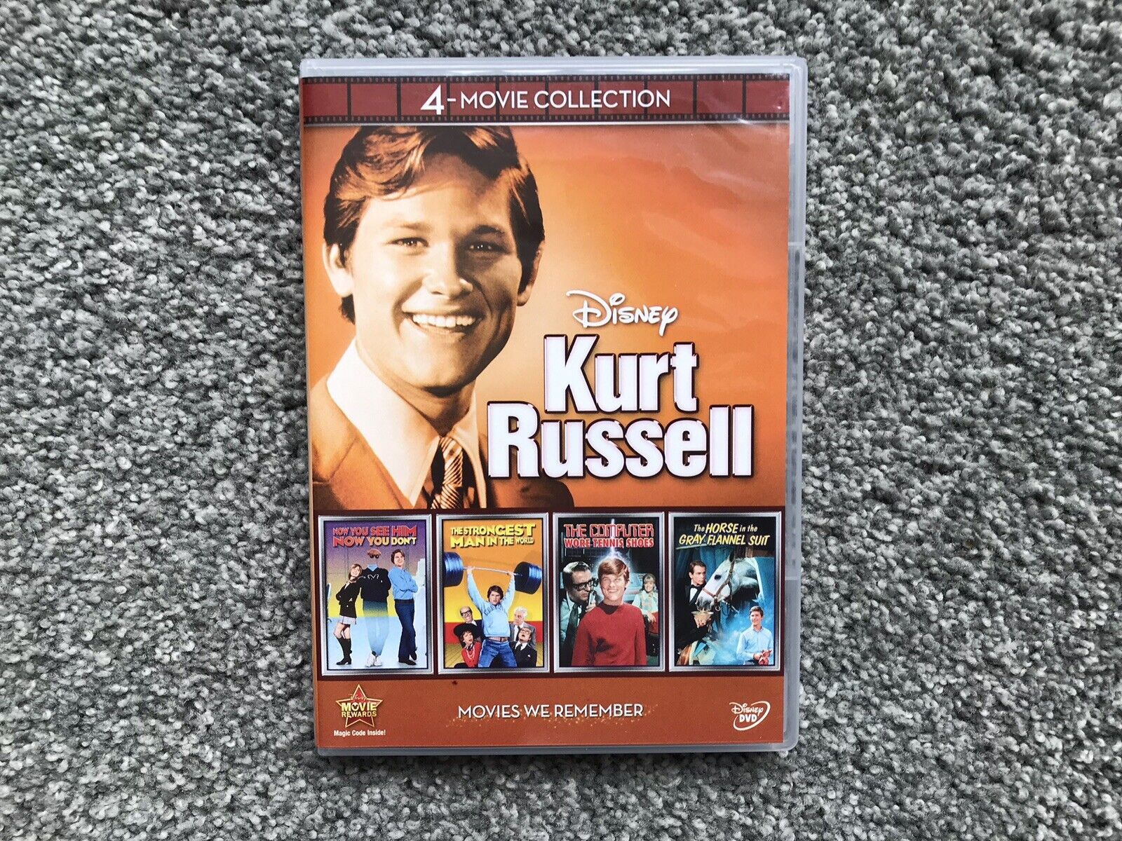 Kurt Russell 4-Movie Collection 4 DVDS Vintage Disney Movies VG Condition.