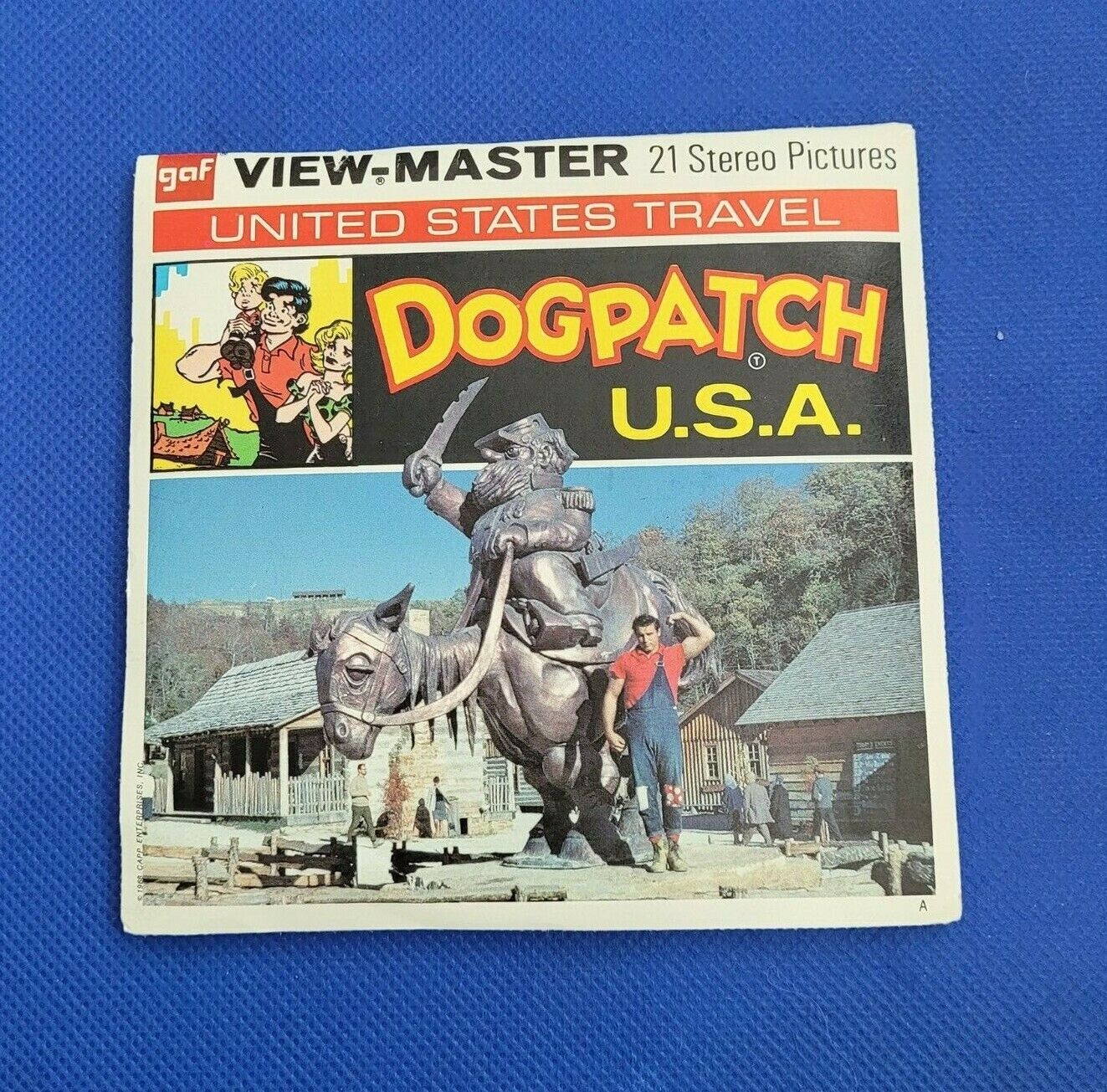 Rare Gaf A442 Dogpatch Dog Patch USA Marble Falls AR view-master 3 Reels Packet