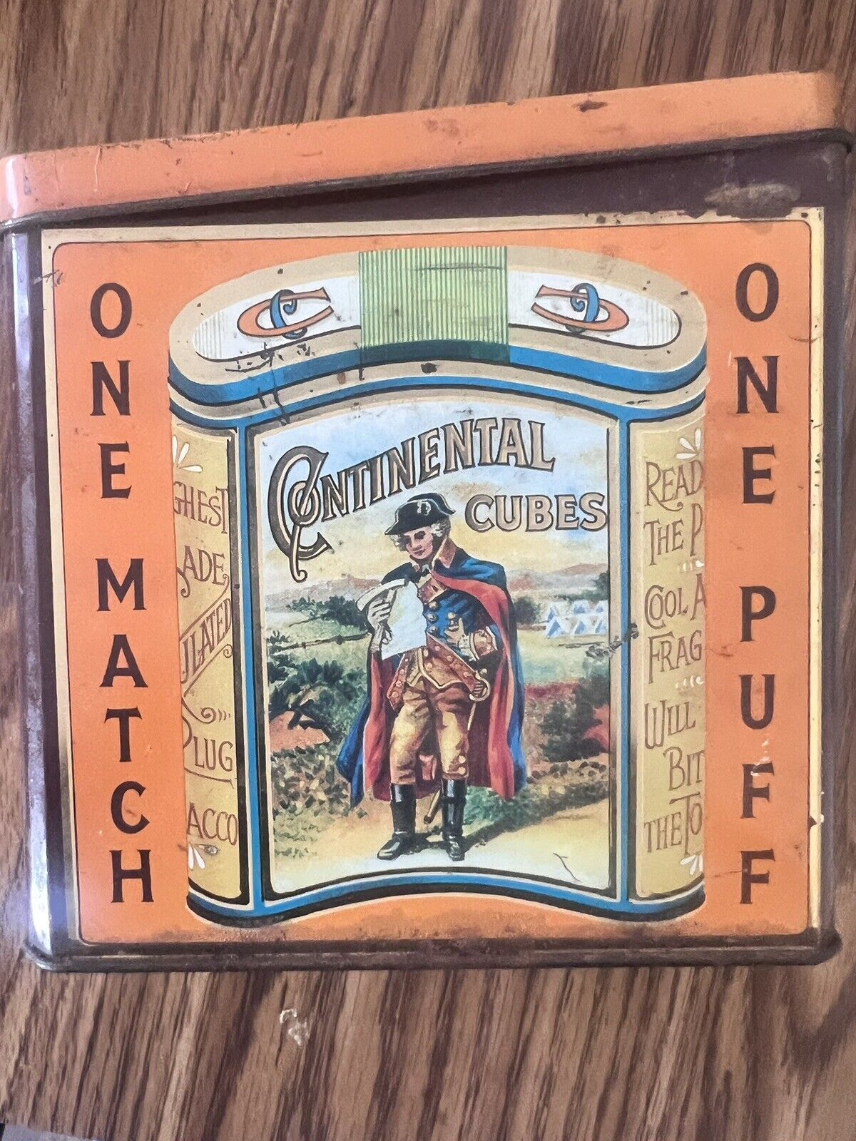 Replica Continental Cubes Tobacco Tin England Case