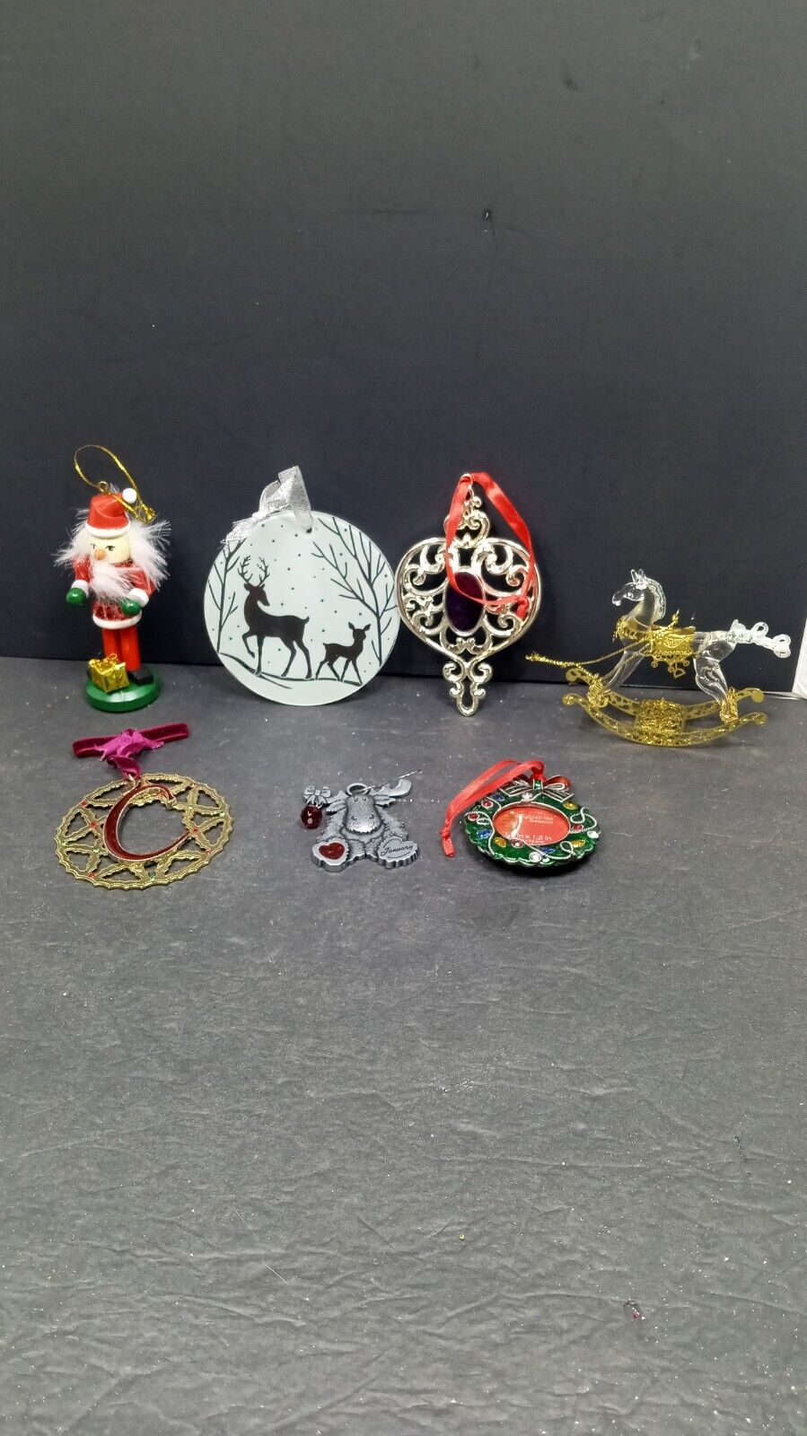 ❤️ Really Nice Lot Mixed Of 7 Vintage Christmas Ornaments 