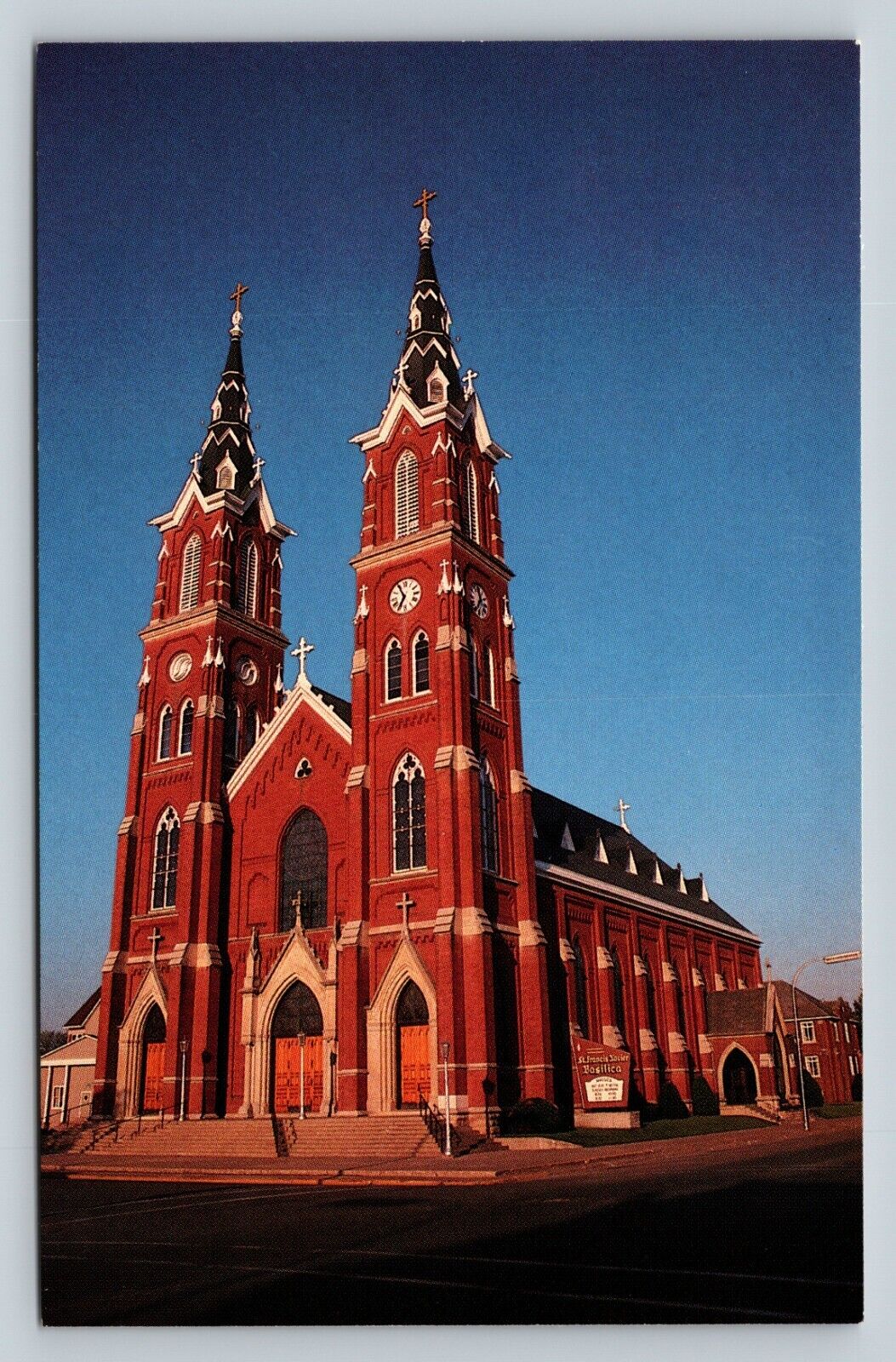 Basilica Of St Francis Xavier Dyersville Iowa VINTAGE Postcard