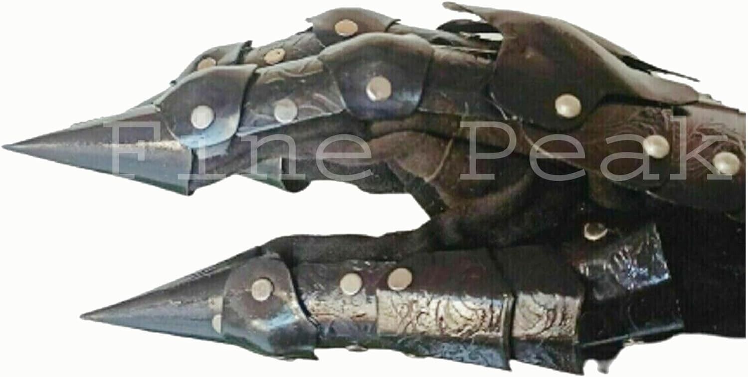 Medieval Metal Armor Gauntlets Gothic Armor Gloves Pair of Gauntlet Accents