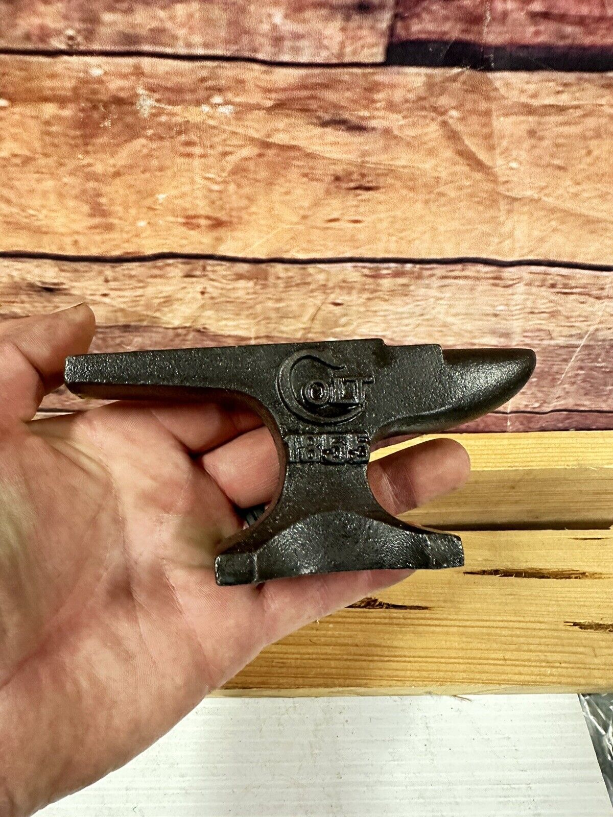 Colt Firearms Anvil Blacksmith Cast Iron Paperweight Welder SAME DAY SHIPPING