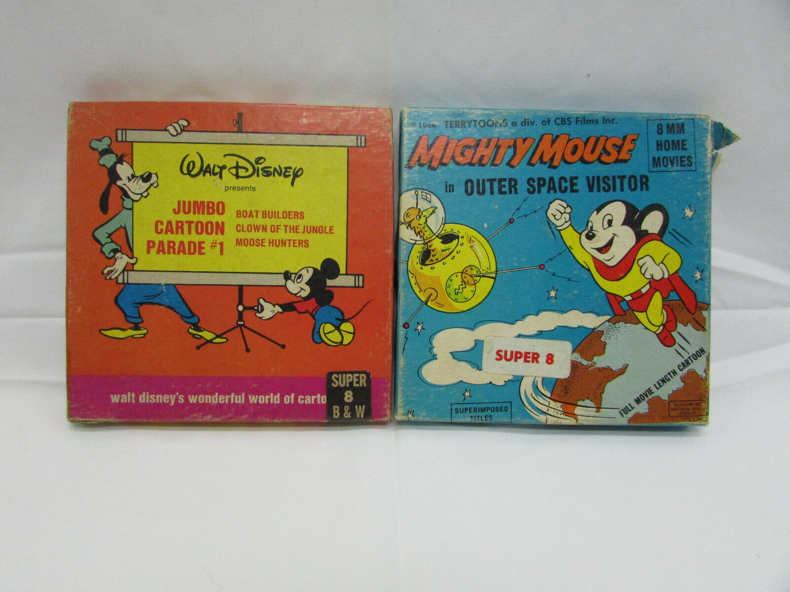 Antique VTG 8mm Home Movies Disney Jumbo Cartoon Parade #1 Mighty Mouse Super 8