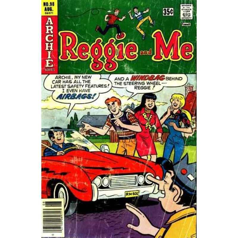 Reggie and Me (1966 series) #98 in Fine condition. Archie comics [y