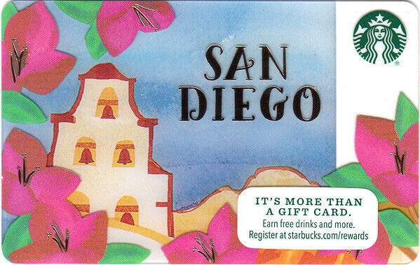STARBUCKS Gift Card 2015 San Diego NEW