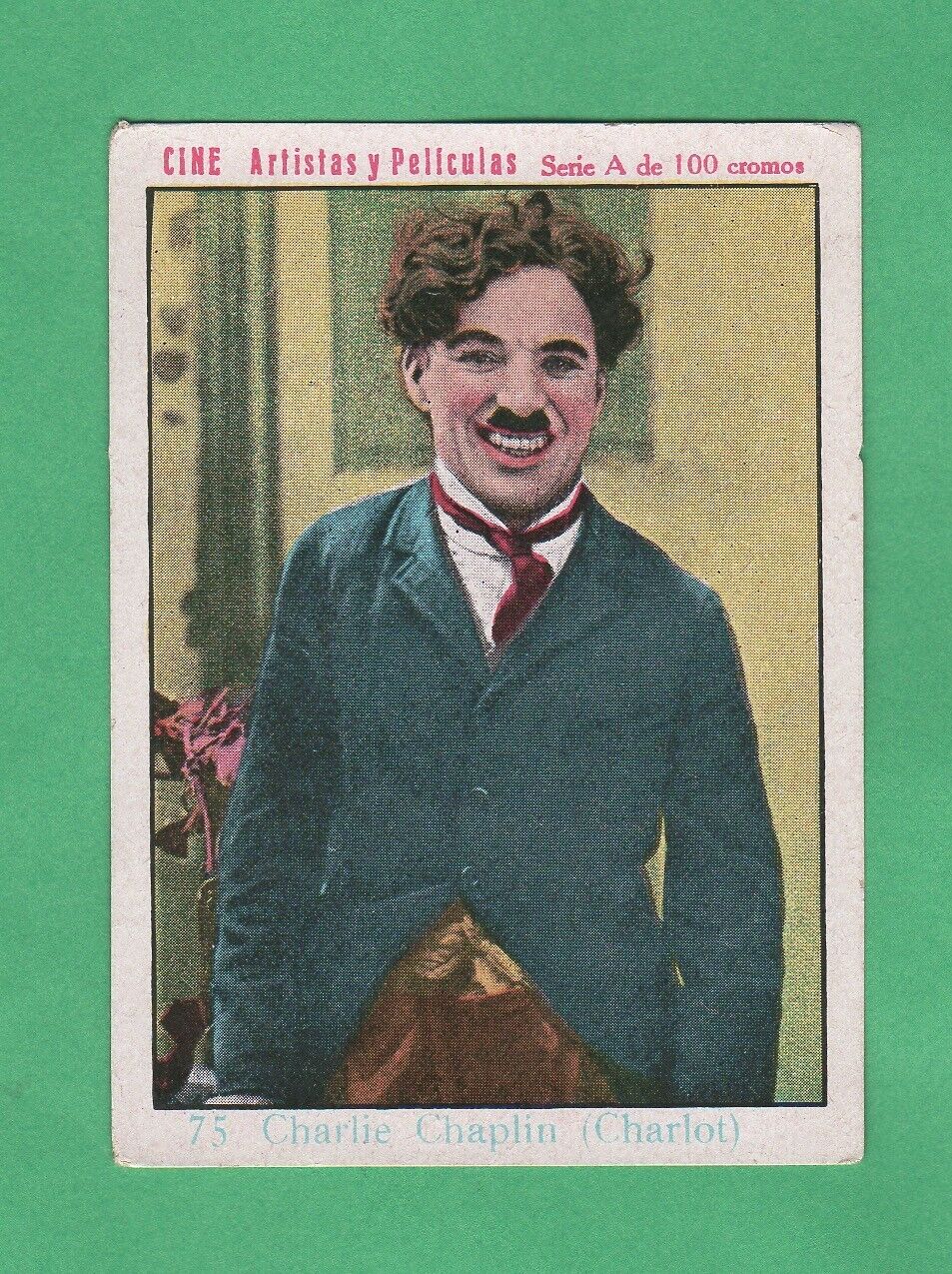 1920\'s Charlie Chaplin  Cine Artistas y Peliculas   Rare  Film Card
