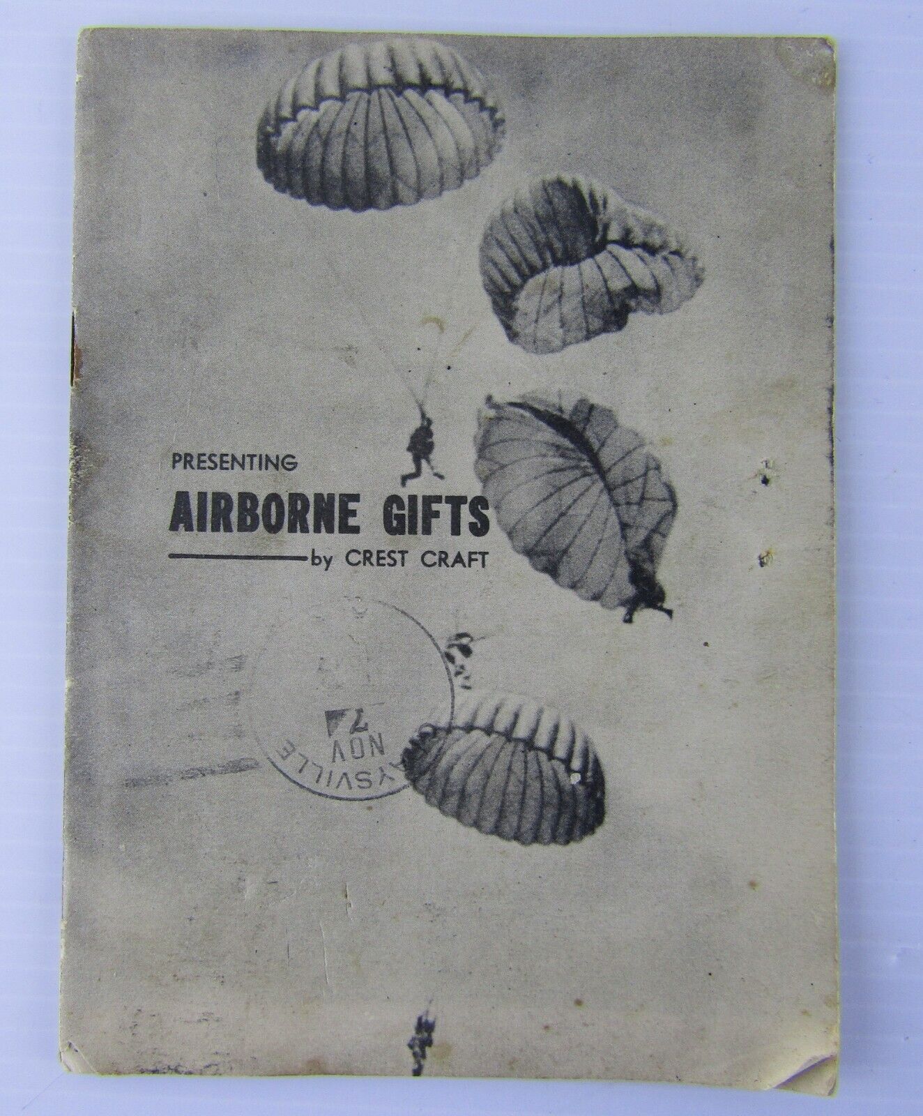 November 1954, US Army Airborne Crest Craft Gifts Brochure Pamphlet Jewelry Etc
