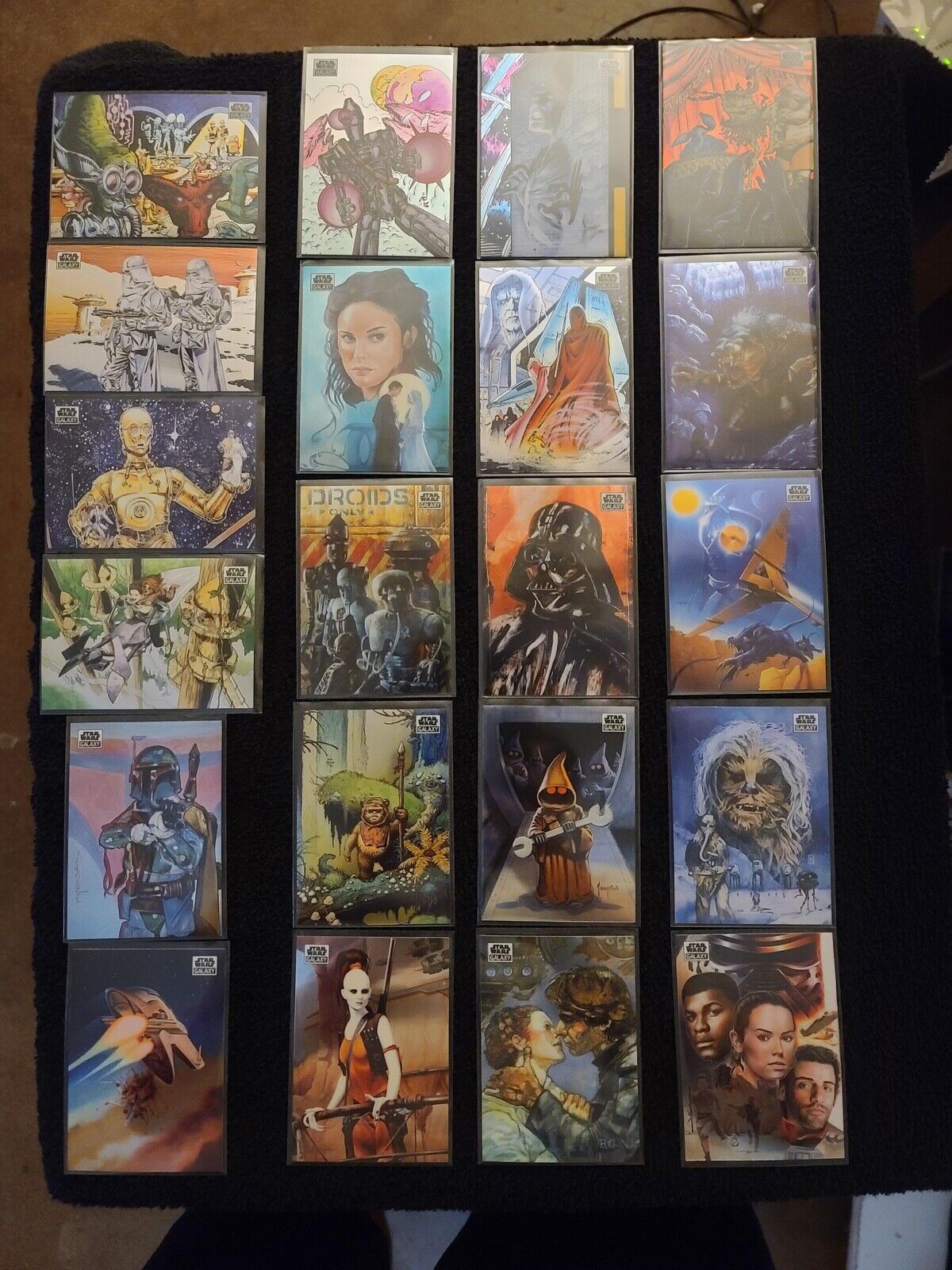 2021 Topps Chrome Star Wars Galaxy COMPLETE YOUR SET Base Card #1-100 (YOU PICK)