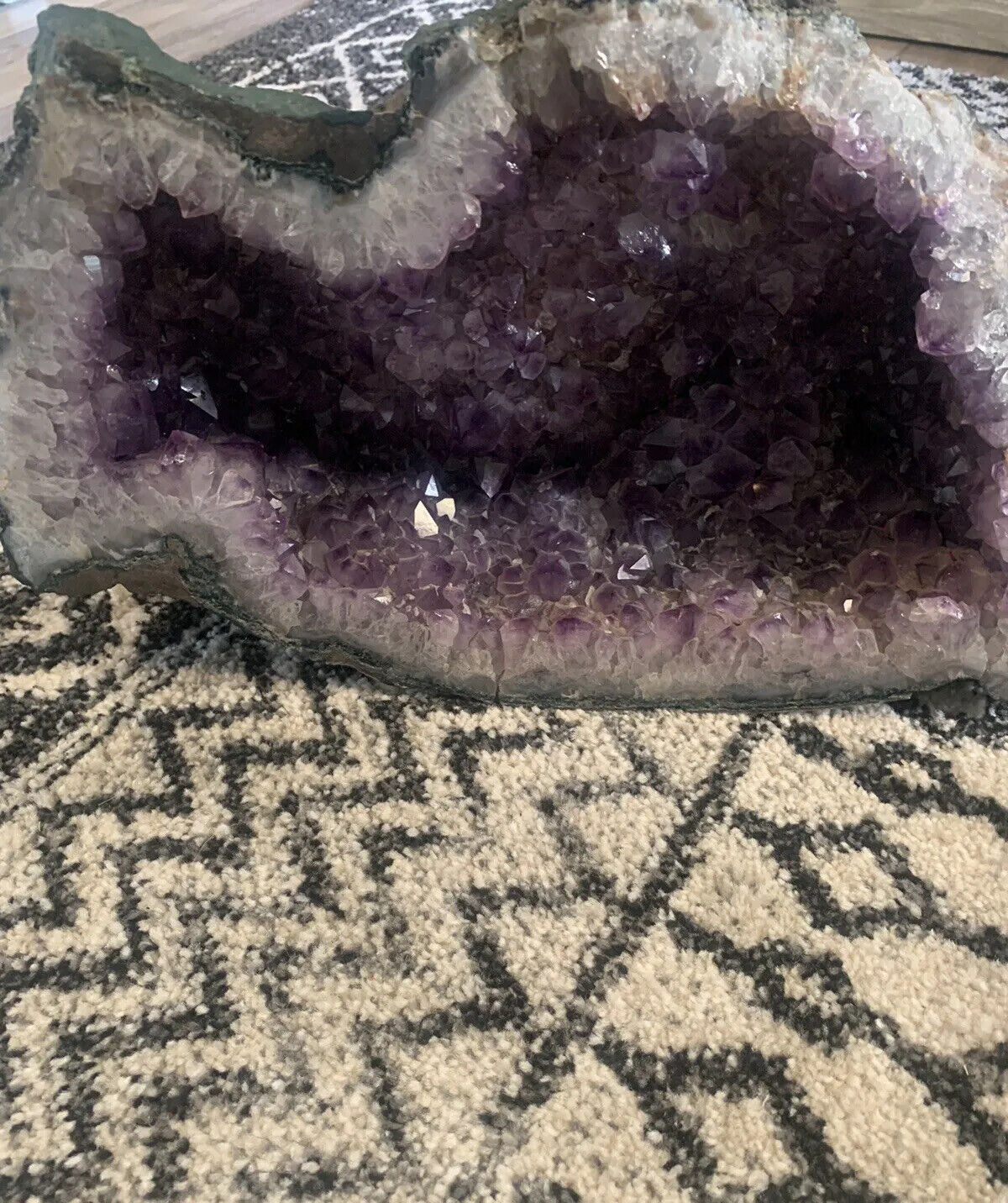 Stunning HUGE Amethyst Geode Natural Cluster Crystal Quartz 21 Pounds