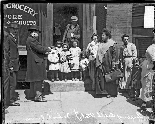 Annie Carlo-Blasi Queen Of Little Italy Standing Beside Grocery S - Old Photo