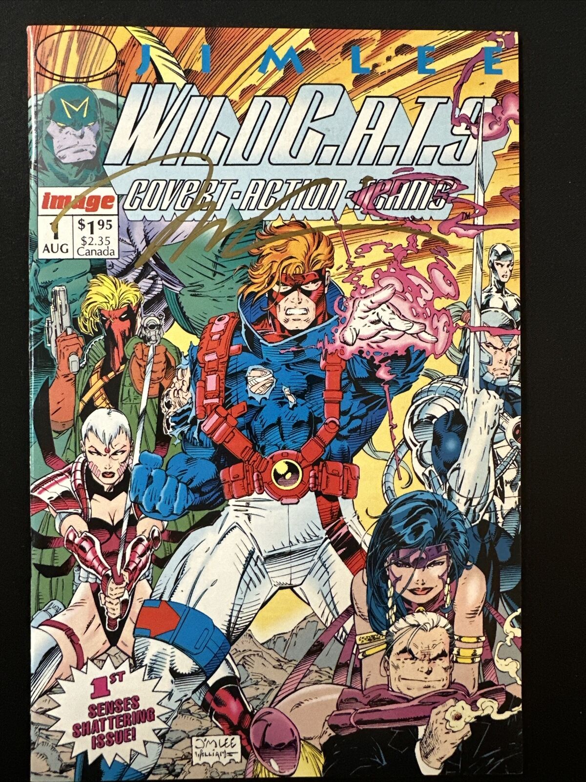 Wildcats #1 SIGNED Jim Lee Image Comics 1st Print 1992 Very Fine *A4