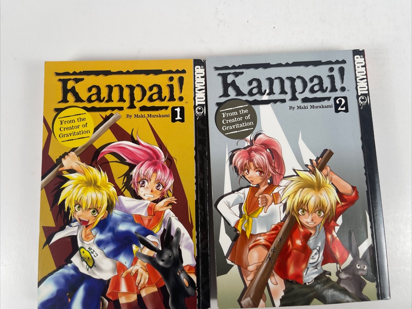 Kanpai Lot  Vol 1,2 English  Manga Graphic Novel Lot Maki Murakami 1st Printing