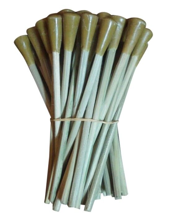 50 Piece Wooden Dop Sticks Filled epoxy wax for gemstones cutting and faceting