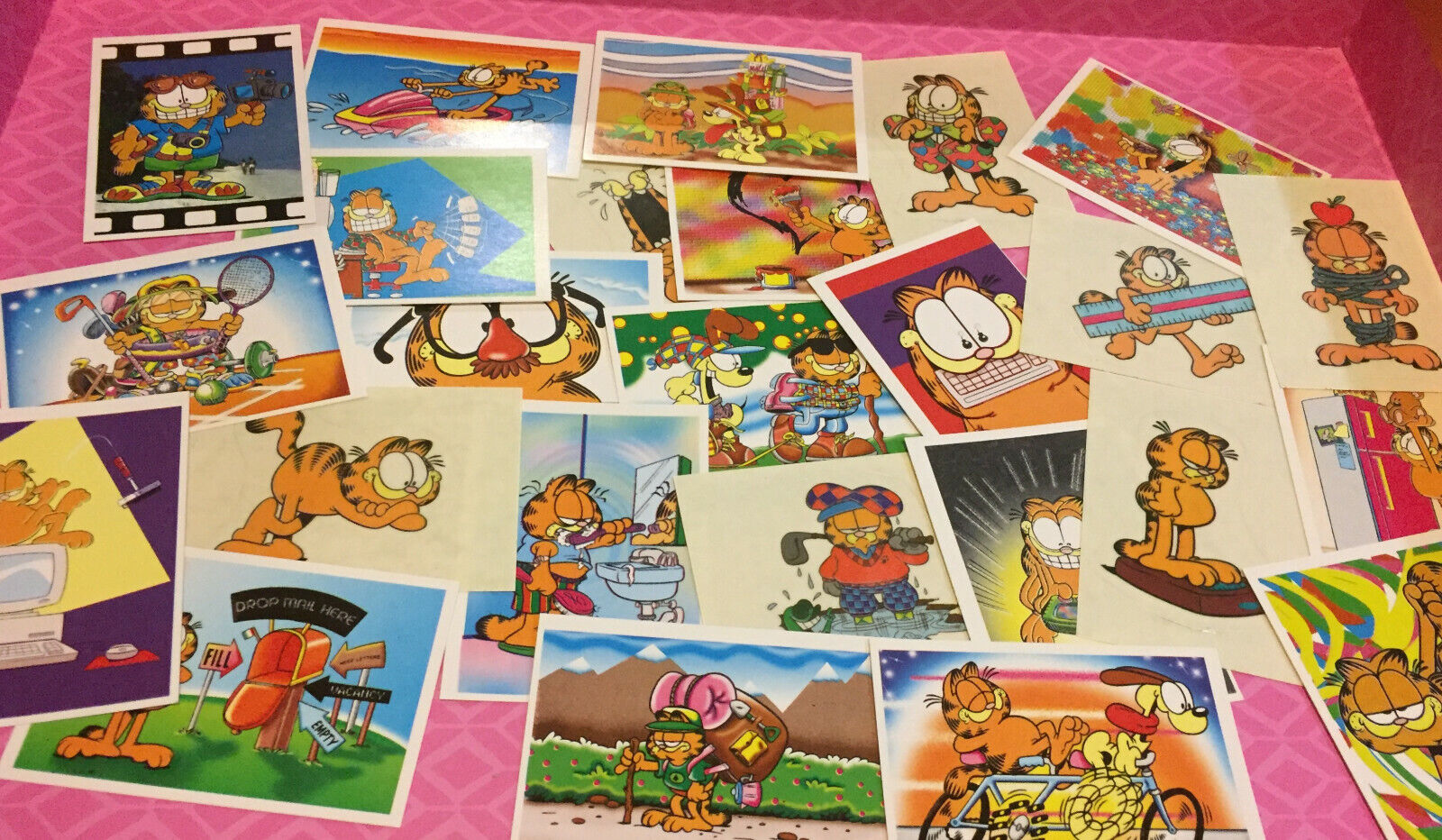 Vtg 90s Garfield Sticker LOT (5) RANDOM 1996 VINTAGE