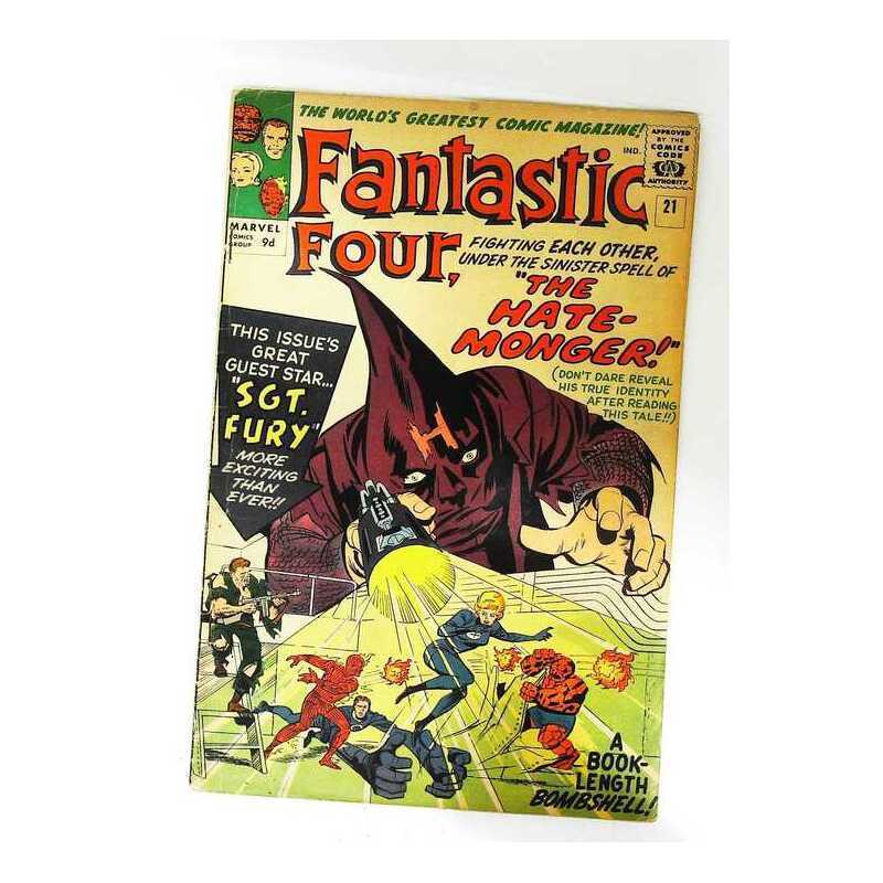 Fantastic Four (1961 series) #21 British Variant in F cond. Marvel comics [n.