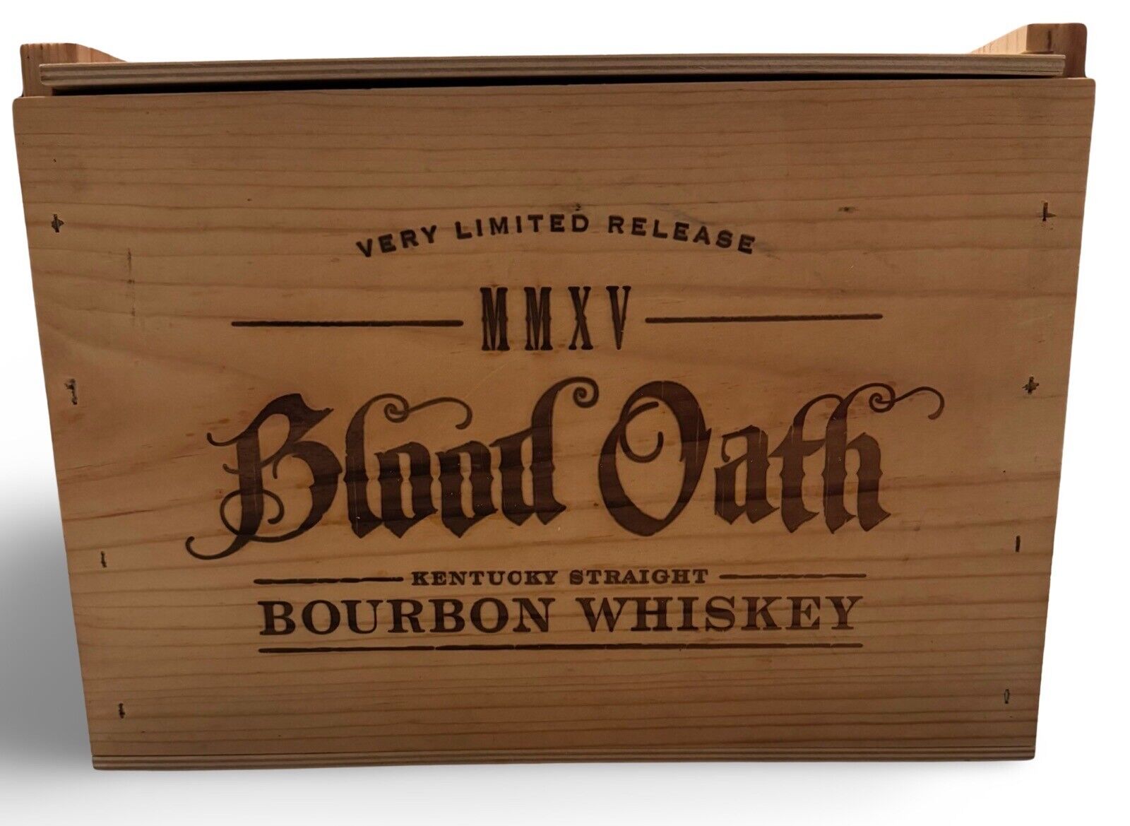 Blood Oath Pact 1 Bourbon Wooden Box for 3 Bottles...Very Rare