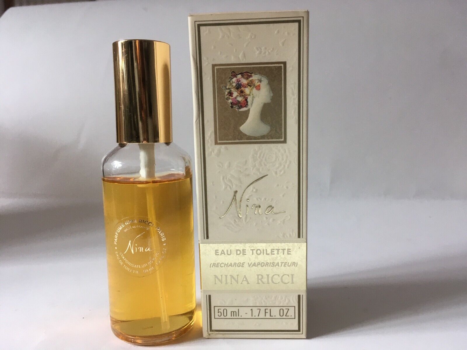 Vintage NINA by Nina Ricci 1.7oz EDT Spray( Recharge) Women, AsIs,100% AUTHENTIC