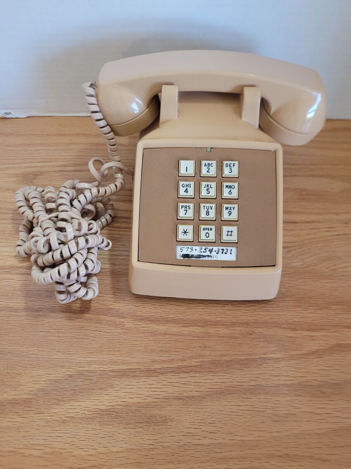 Vintage Comdial Push Button Desk Phone extra long cord