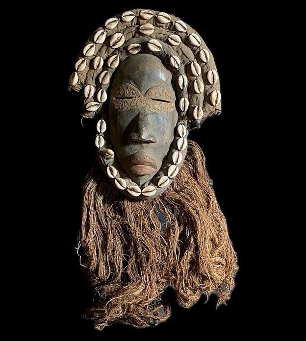 African Home Décor Mask African dan Ex- French African tribal art Dan Tank-9011