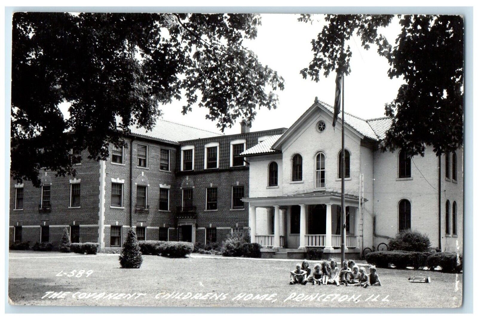 c1940's The Covanent Childrens Home Princeton Illinois IL RPPC Photo Postcard