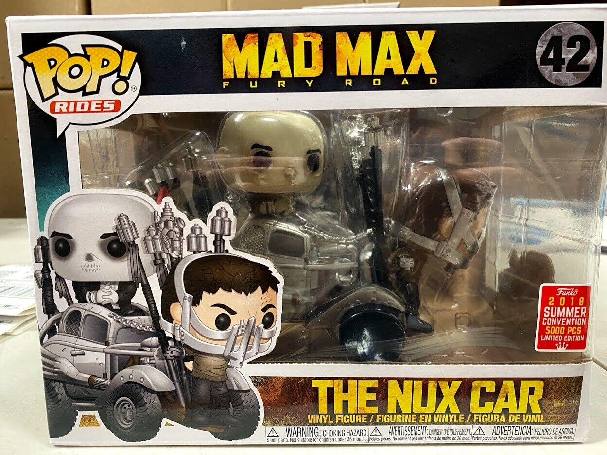 FUNKO POP RIDES MAD MAX FURY ROAD THE NUX CAR 2018 SUMMER CONVENTION LE5000