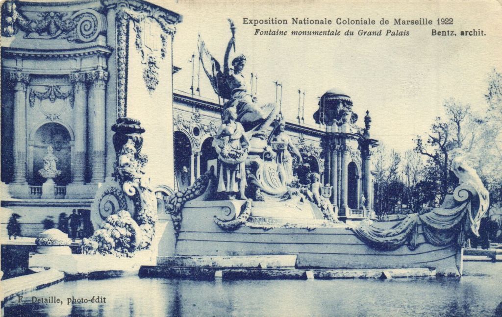 CPA MARSEILLE EXPO National and Colonial 1922 Monumental Fountain (174102)