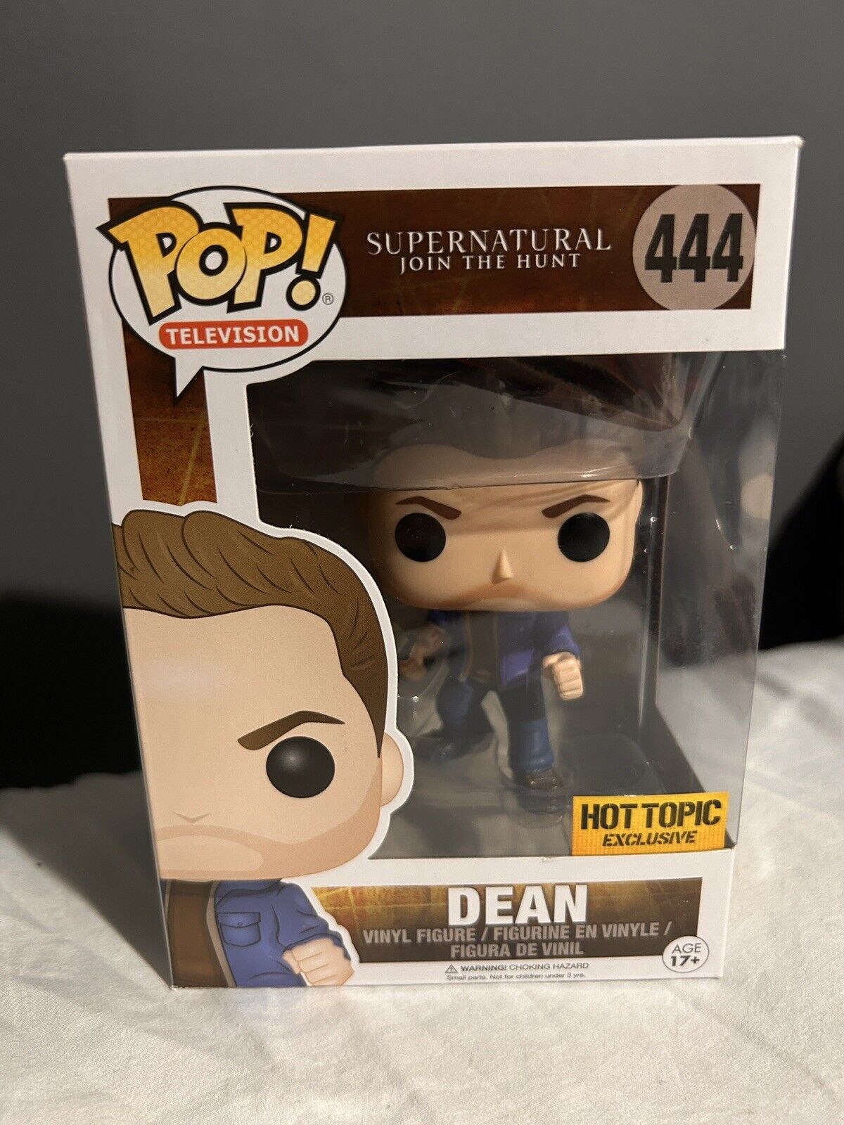 Funko Pop Supernatural Dean Winchester # 444 Hot Topic Damaged Box