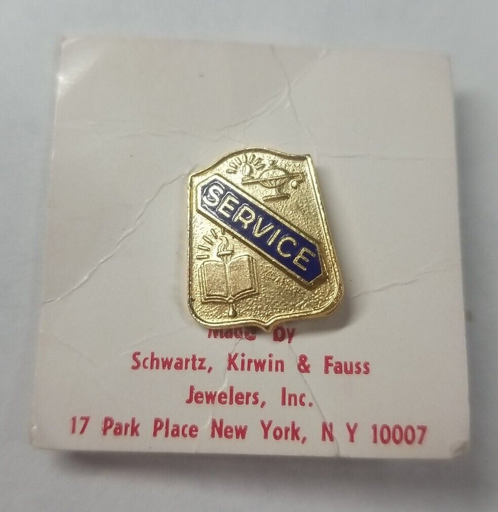 Vintage Lapel Pin Medal Schwartz, Kirwin & Fauss Military Jewelers Rare See Pics