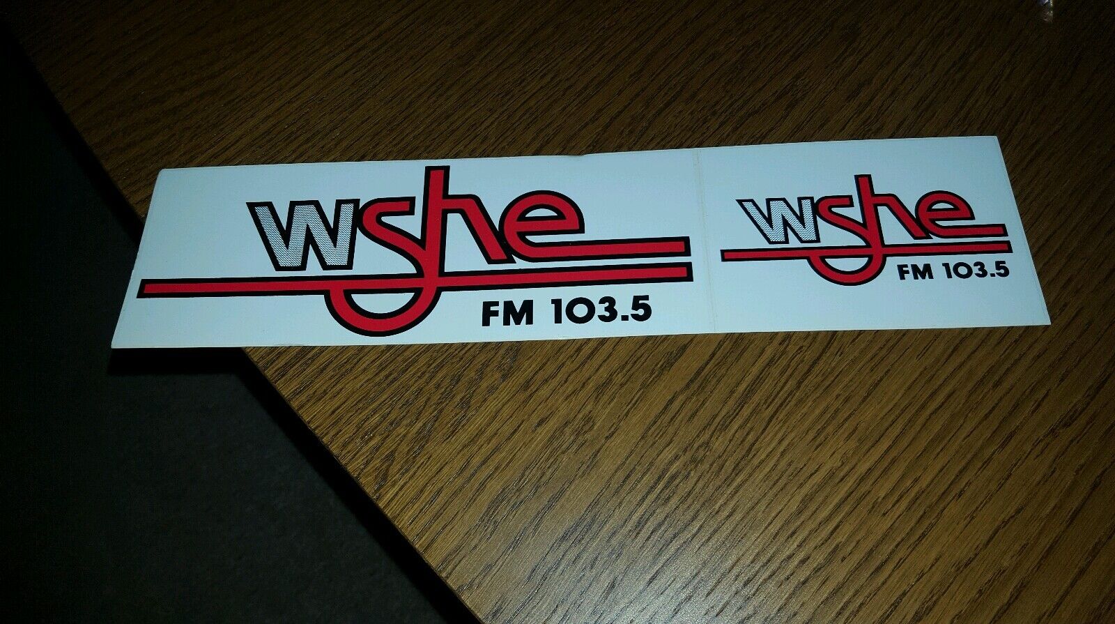 103.5 WSHE-FM Fort Lauderdale Miami Rare Original New Bumper Stickers