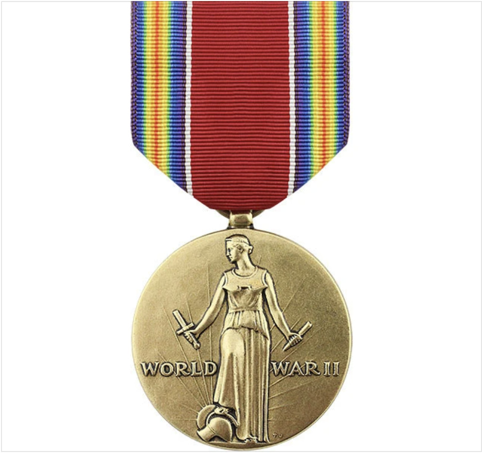 GENUINE U.S. FULL SIZE MEDAL: WWII VICTORY
