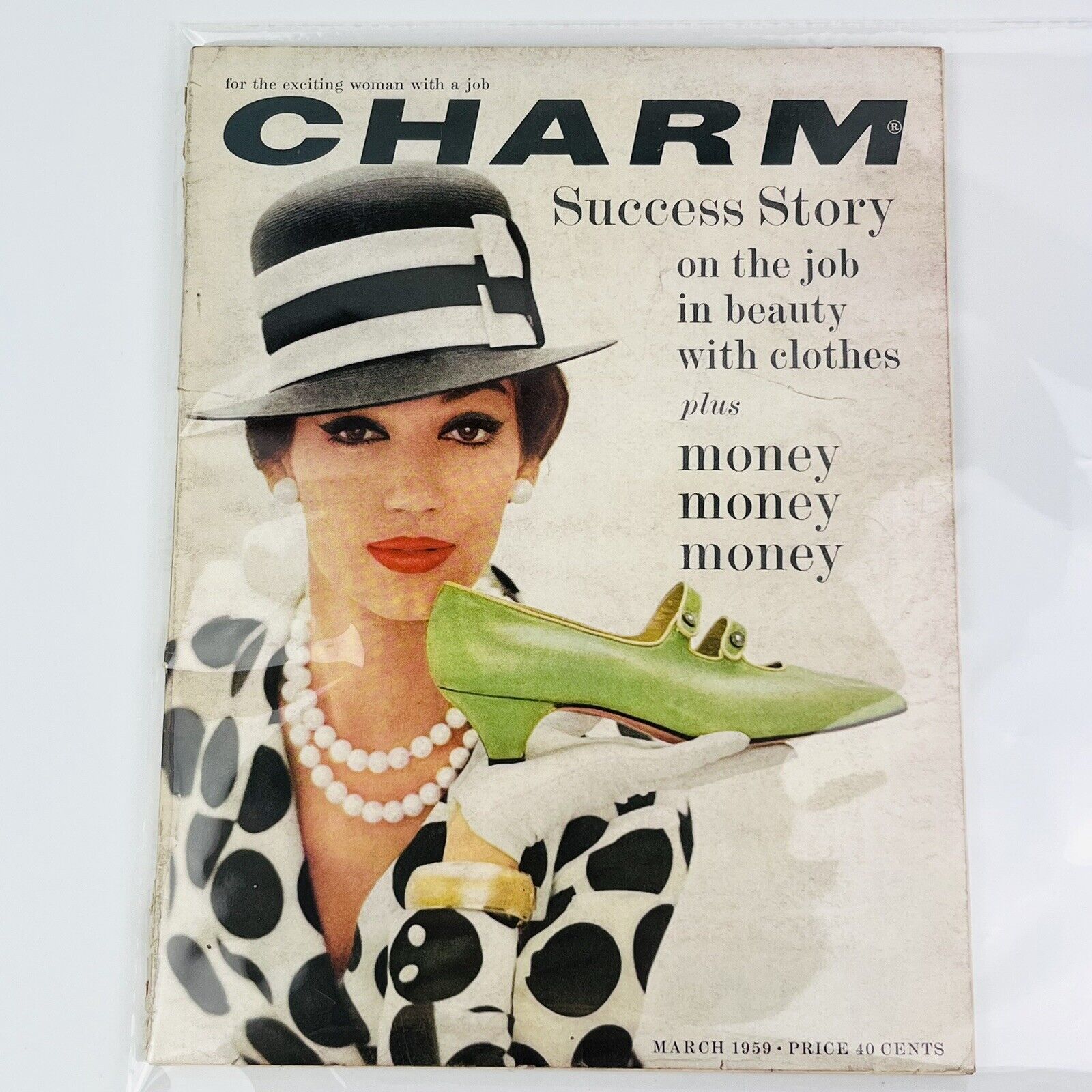 Charm Magazine March 1959 issue Vintage Chanel Fashion Clothing Shoes Women RARE
