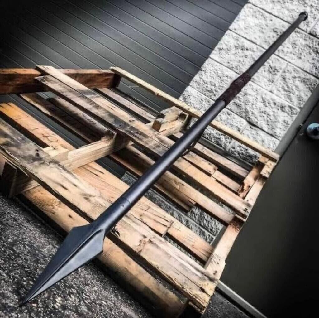 85 Inches long SHARP Medieval 300 Spartan SPEAR Hand Forged Spear Ottoman Style