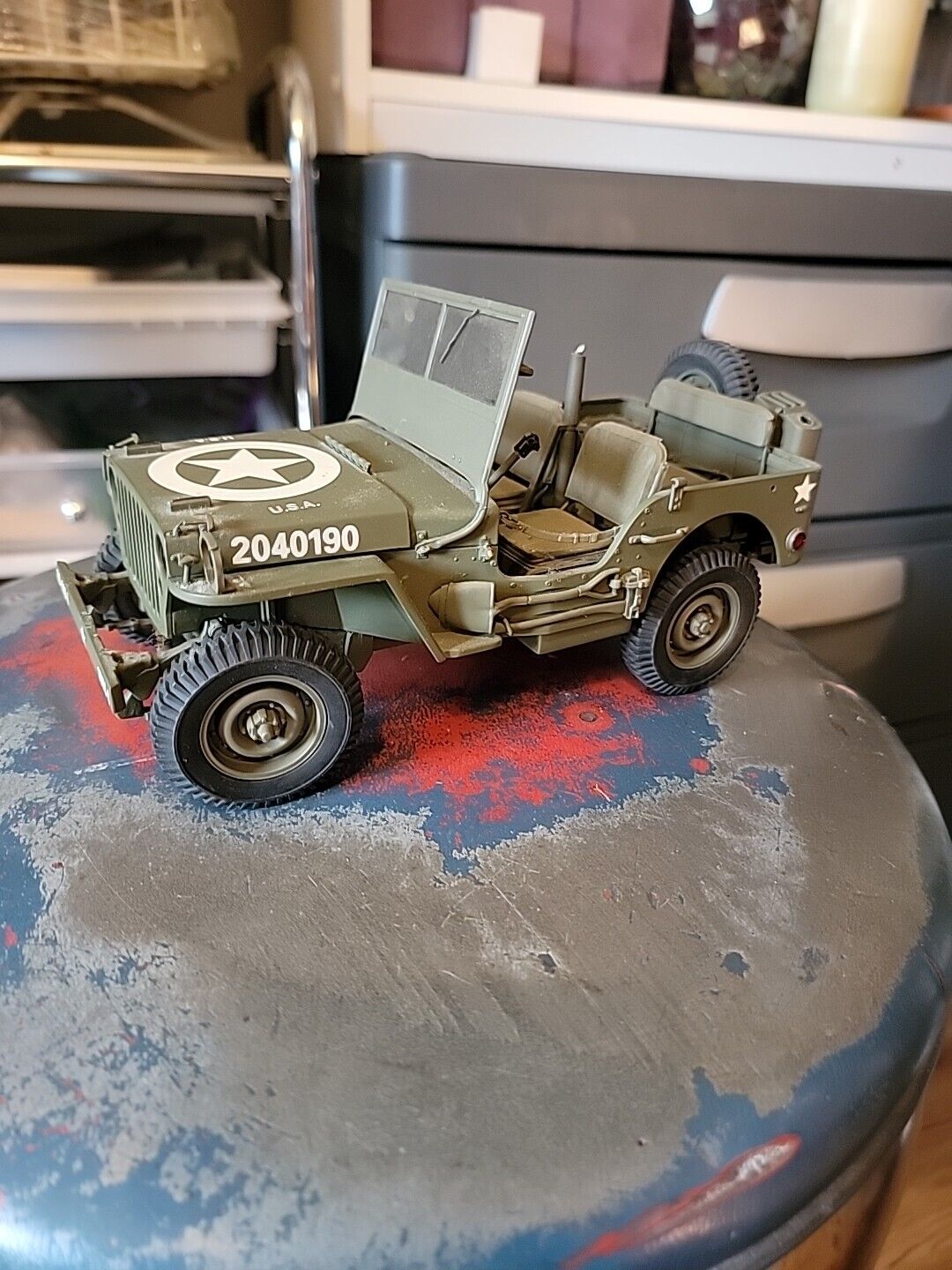 World War 2 Jeep  Danbury Mint NIB Authentic Replica die-cast