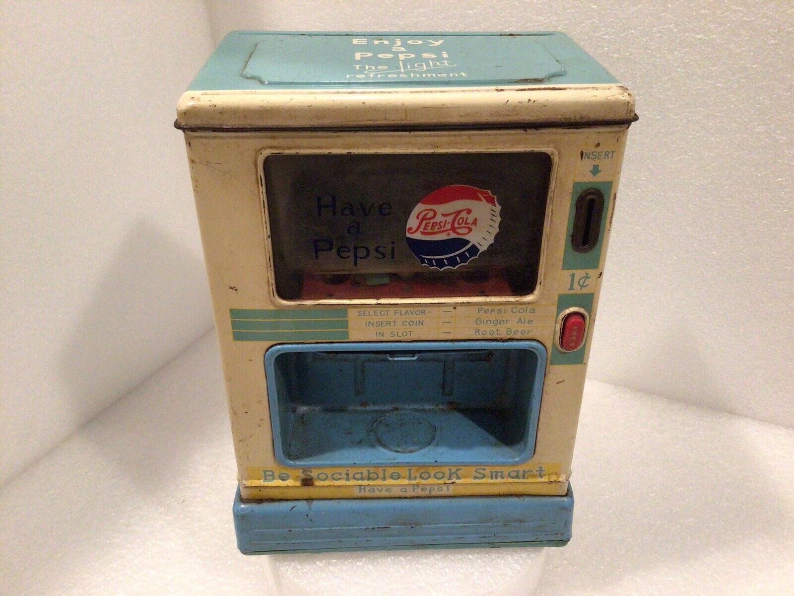 Vintage Linemar Battery-Operated Pepsi Cola Dispenser Bank Soda Dispenser