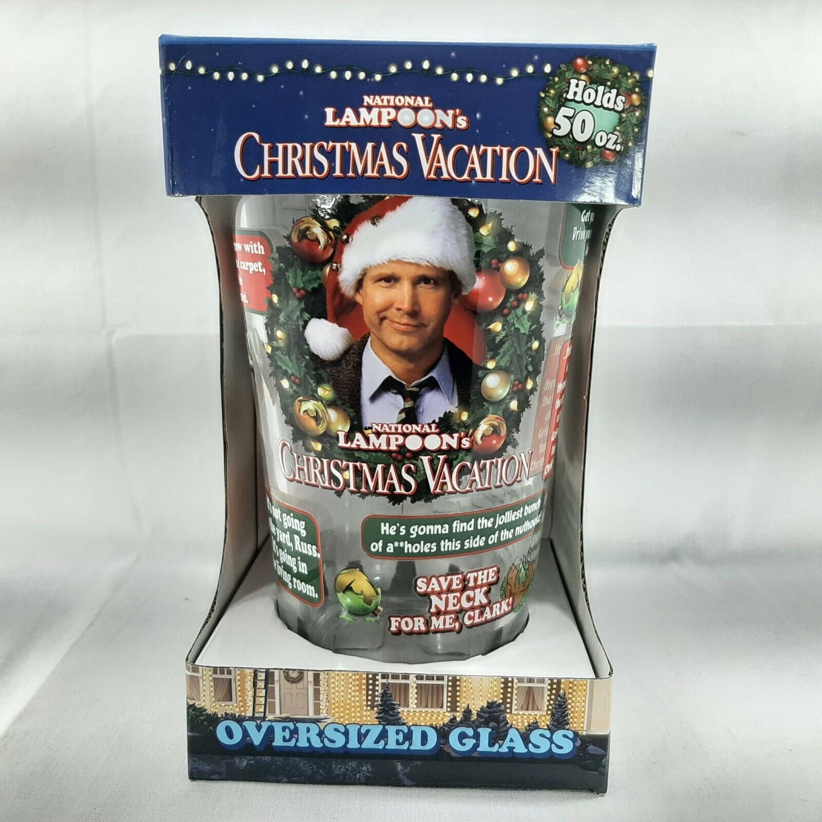 National Lampoon's Christmas Vacation Classic Quotes Oversized Glass 50 oz Chase