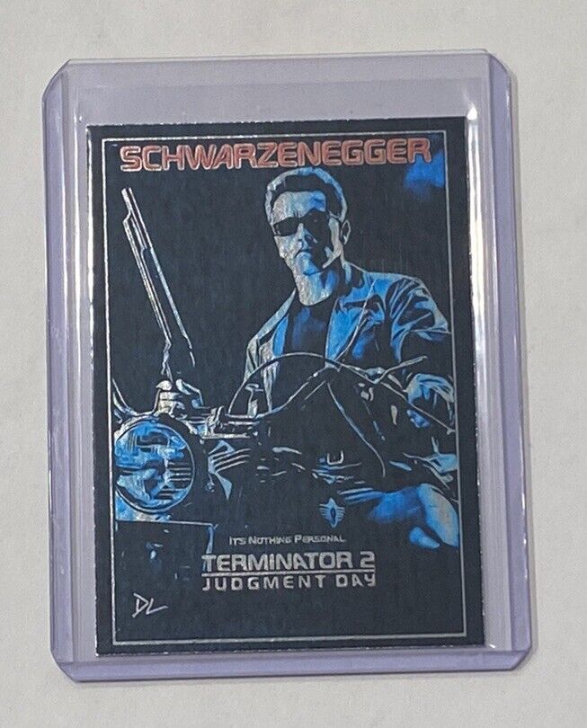 Terminator 2 Platinum Plated Artist Signed “Judgement Day” Trading Card 1/1