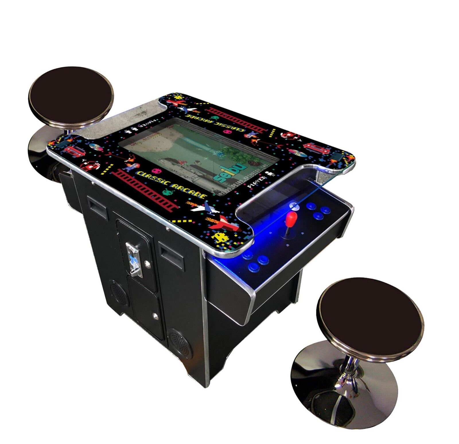 🔥Amazing Cocktail Arcade Machine W/ 412 Classic games 🔥 22 inch Large screen