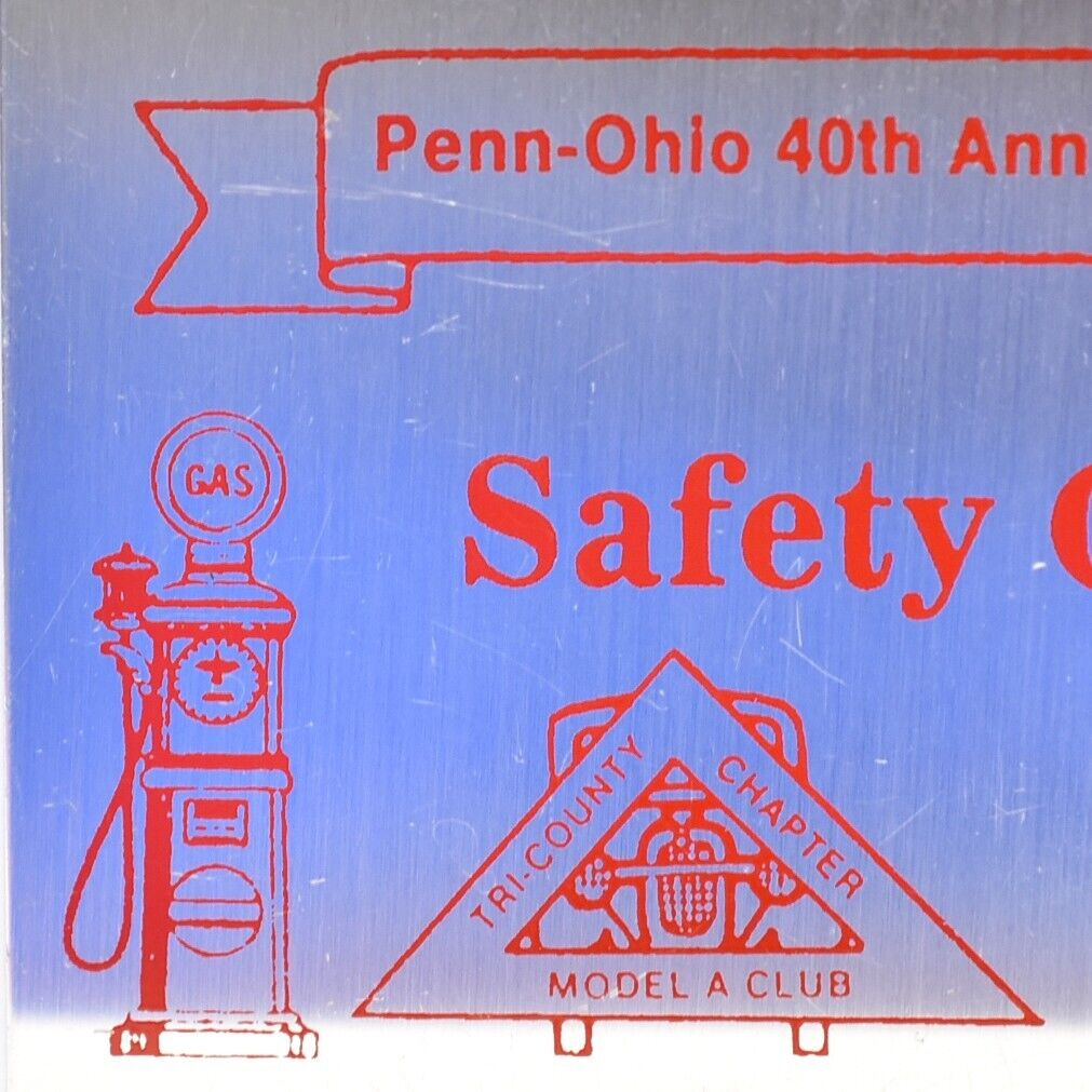 Vintage 1995 Fairgrounds Safety Check Ford Model A Club Car Show Dover Penn-Ohio