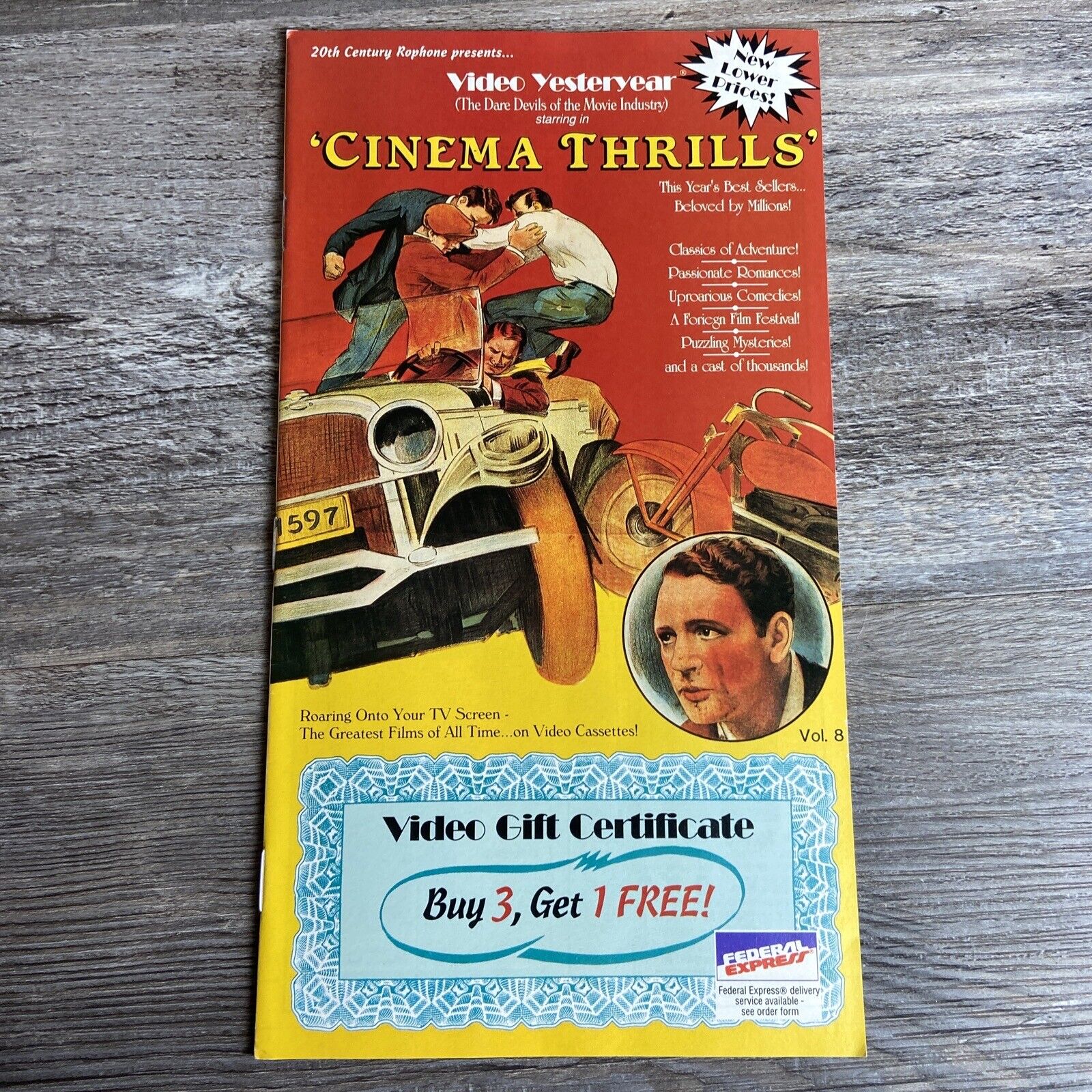 Vintage Video Yesteryear Vol. 8 Cinema Thrills Catalog