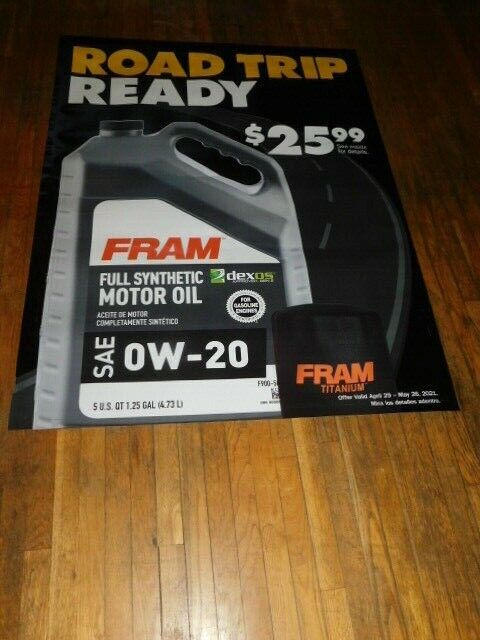 advance auto parts store promo promotional poster outdoor fram 45 in x 5 ft
