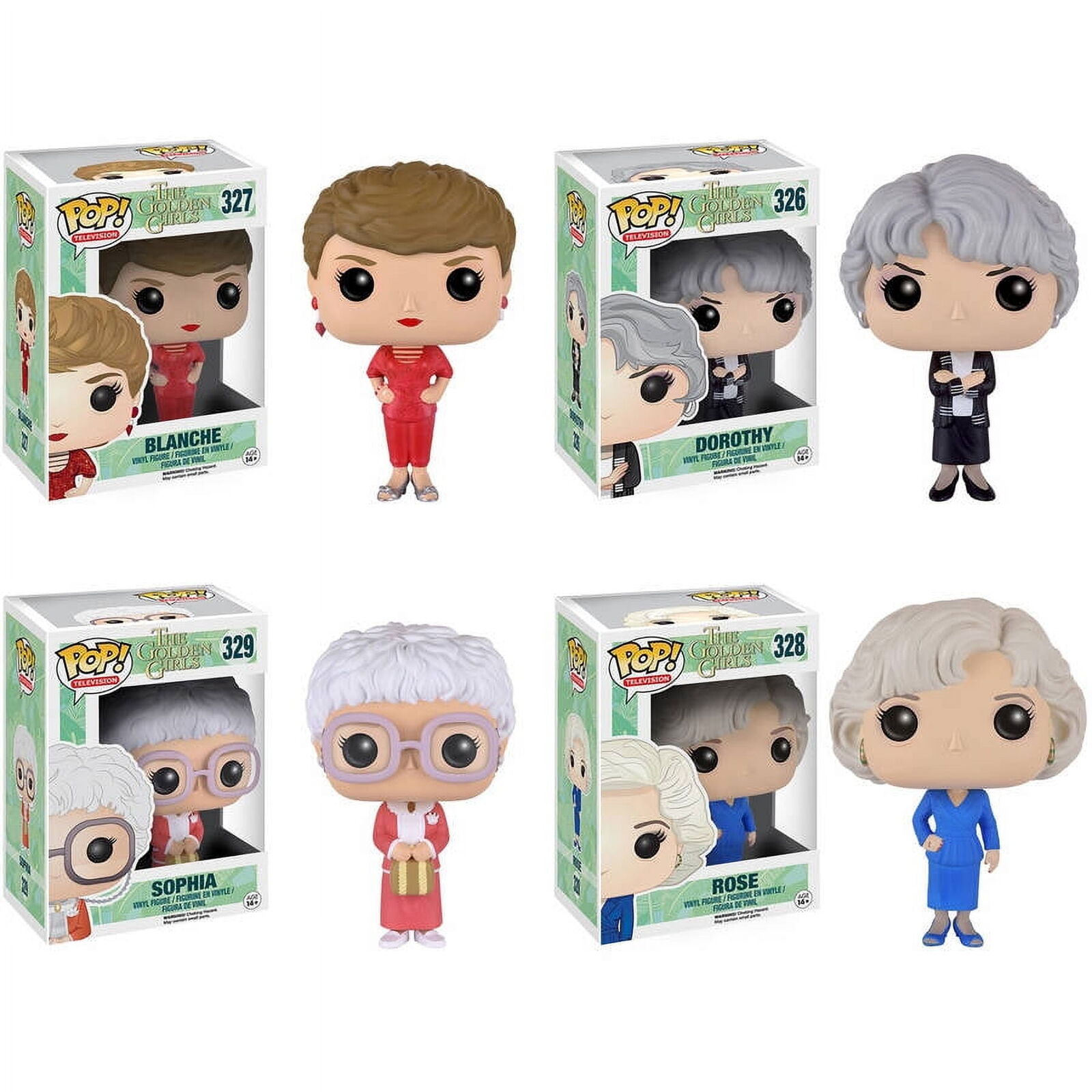 POP Golden Girls TV Collectors Set Featuring Sophia, Rose, Blanche and Dorothy