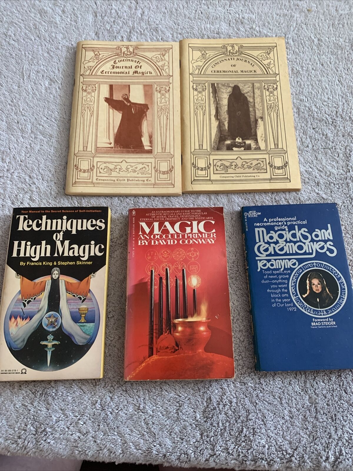 Lot Of 5 Magic, Witch Craft, Occult Books