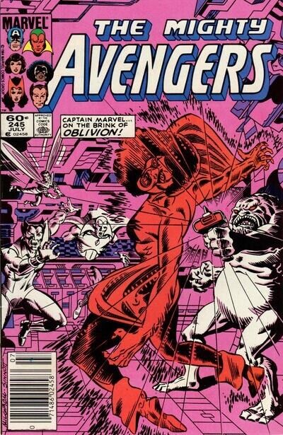 Avengers (1963) #245 Mark Jewelers VF. Stock Image
