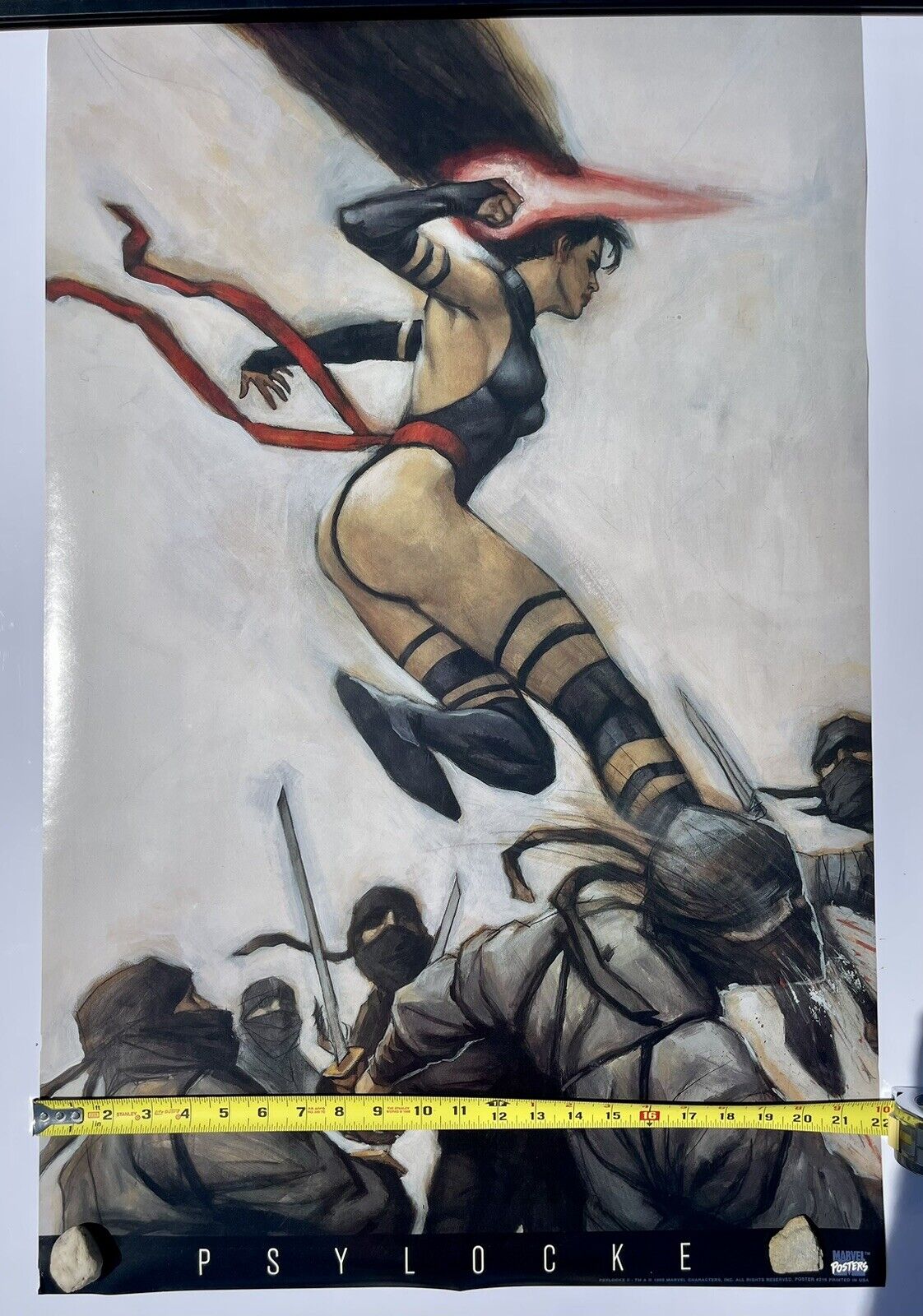 PSYLOCKE II 1995 Poster Marvel Comics X-Men Vintage Authenic New 22” x 34”